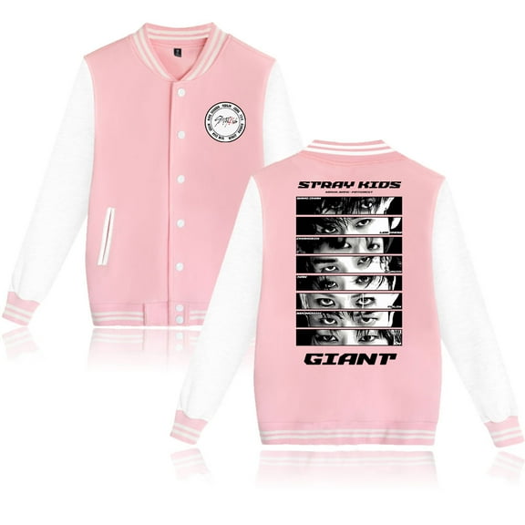 Stray Kids New album hip-hop clothing men's and women's long sleeved baseball jackets