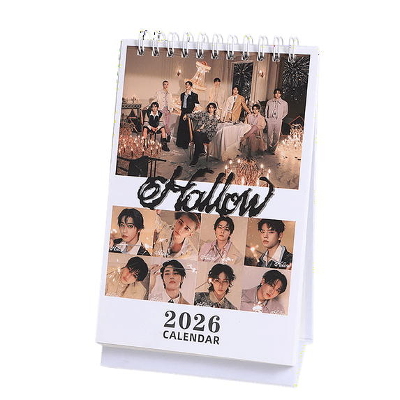 Stray Kids Planner Standing Calendar Wall Decor Study Schedule Organizer Vibrant Group Photo Cover, Monthly Planner for Office and Home Organization