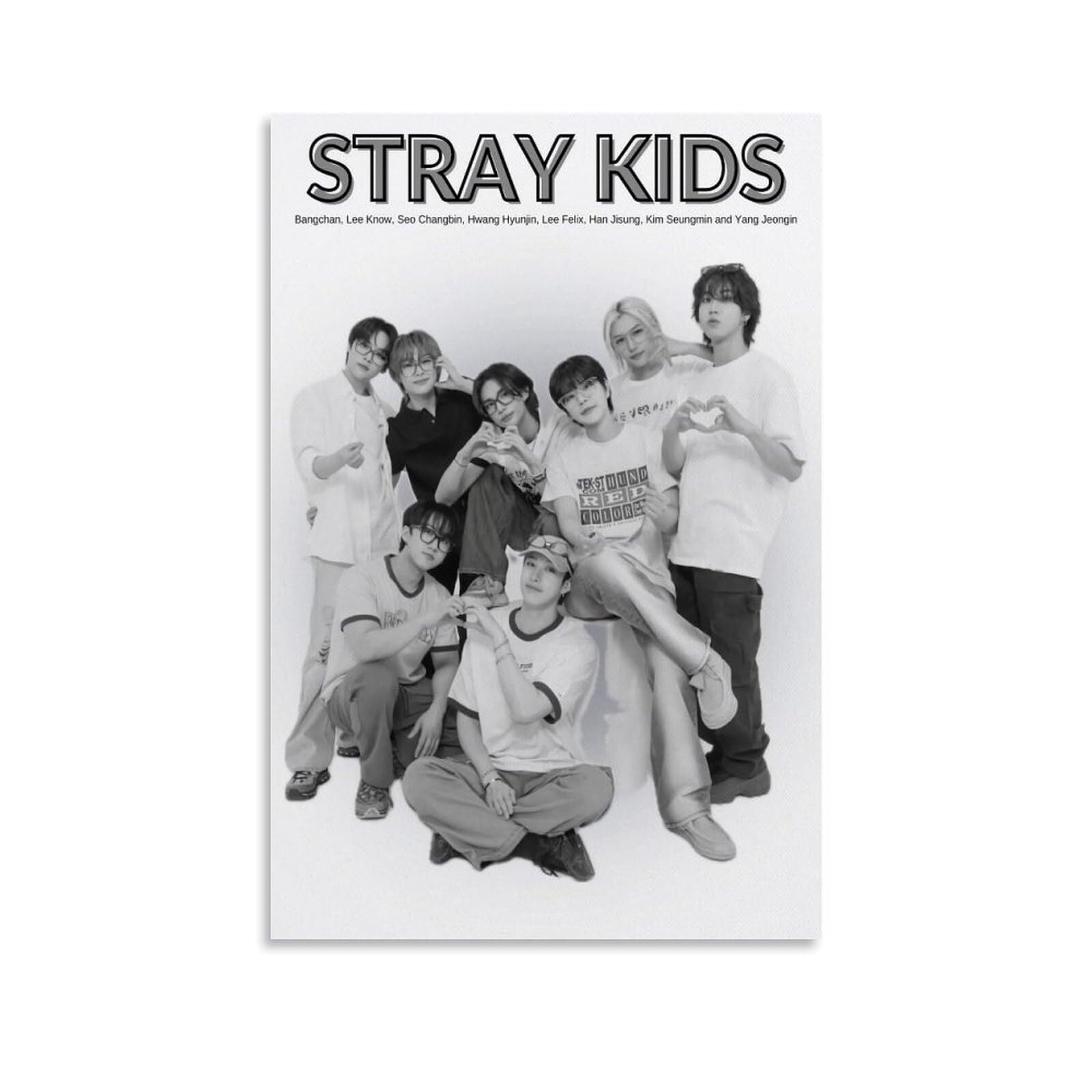 Stray-Kids Poster Kpop Posters Canvas Posters Room Aesthetic Bedroom ...