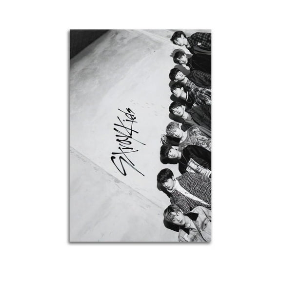 Stray Kids Poster Kpop Skz Canvas Art Poster Bedroom Gym Decorative Gift Wall Art Hanging Decor for Modern Family Corridor Posters