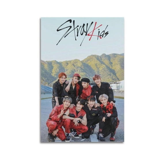 Stray Kids Poster Skz Poster Kpop Poster Stray Kids All Group Members Canvas Art Poster Bedroom Gym Decorative Gift Wall Art Hanging Decor for Modern Family Corridor Posters
