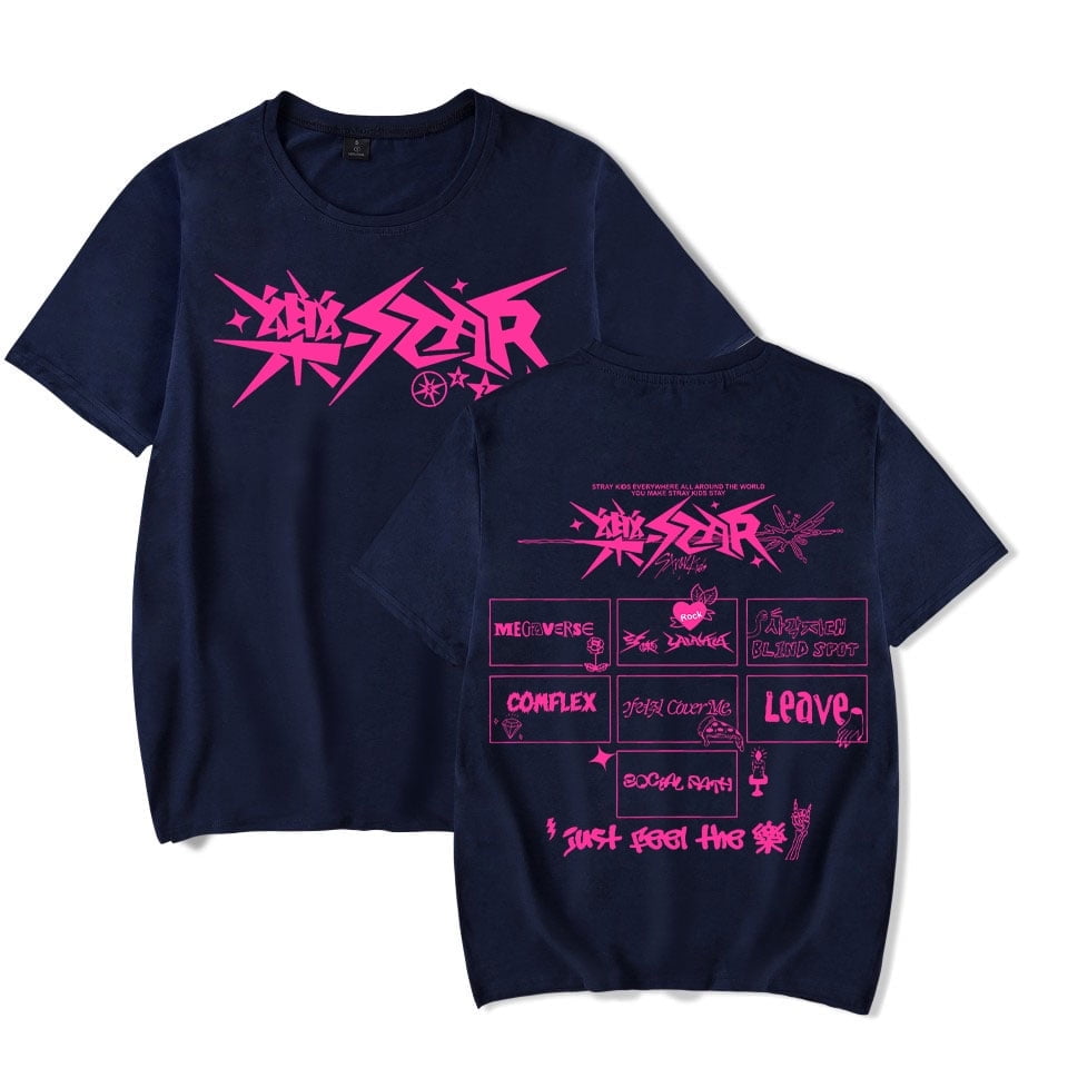 Tシャツ・カットソー T-SHIRT SMALL STAR Stray-Kids-ROCK-STAR-Album-T-
