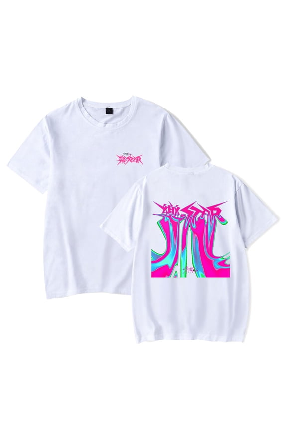 Stray Kids Rock Star Album T-Shirt Merch Summer For Women/Men Kpop Short Sleeve Tshirt Top Streetwear