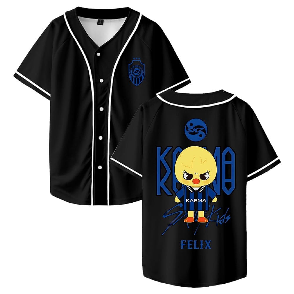 Stray Kids SKZ Karma Felix Merch Baseball Jersey Honduras | Ubuy