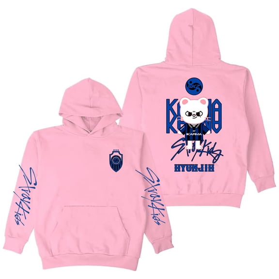 Stray Kids SKZ Karma HYUNJIH Merch Hoodie Long Sleeve Streetwear Women Men Hooded Sweatshirts