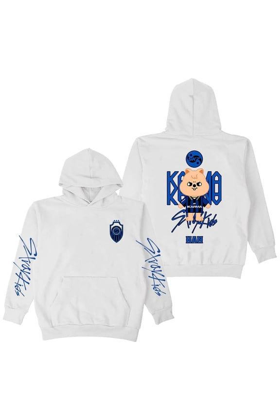 Stray Kids SKZ Karma Han Merch Hoodie Long Sleeve Streetwear Women Men Hooded Sweatshirts