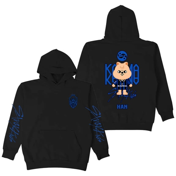 Stray Kids SKZ Karma Han Merch Hoodie Long Sleeve Streetwear Women Men Hooded Sweatshirts