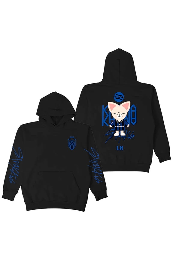 Stray Kids SKZ Karma I.N Merch Hoodie Long Sleeve Streetwear Women Men Hooded Sweatshirts