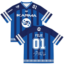 Stray Kids SKZ Karma Number Baseball Jersey – Unisex Short Sleeve Team Shirt, Concert Merch, Dominate World Tour, STAY Fan Support Outfit, Streetwear Top