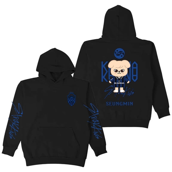 Stray Kids SKZ Karma SEUNGMIN Merch Hoodie Long Sleeve Streetwear Women Men Hooded Sweatshirts