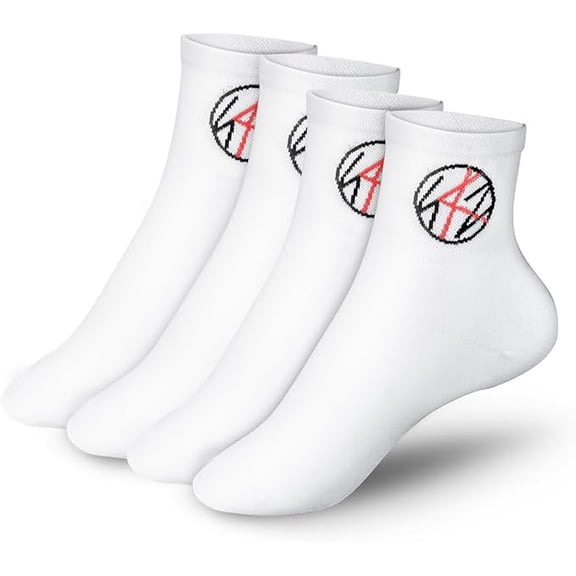 Stray Kids SKZ Socks 2 Pairs - Unisex Ankle Athletic Socks, K-pop STAY Fan Gifts Merchandise for Men and Women