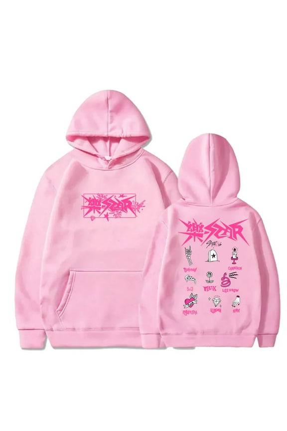 Stray Kids SKZ Tour Hoodies New Star Logo Merch Hooded Unisex Fashion Casual KPOP Streetwear Sweatshirts