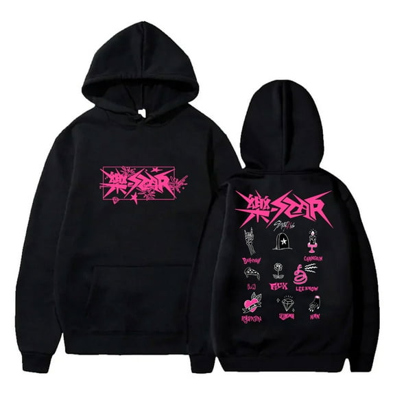 Stray Kids SKZ Tour Hoodies New Star Logo Merch Hooded Unisex Fashion Casual KPOP Streetwear Sweatshirts