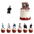 thumbnail image 1 of Stray Kids -SKZOO K-Pop Inspired Birthday Cake Topper Set with Cupcake Picks, Unique Party Decoration for Fans, Includes 7 Character Figurines, 1 of 3