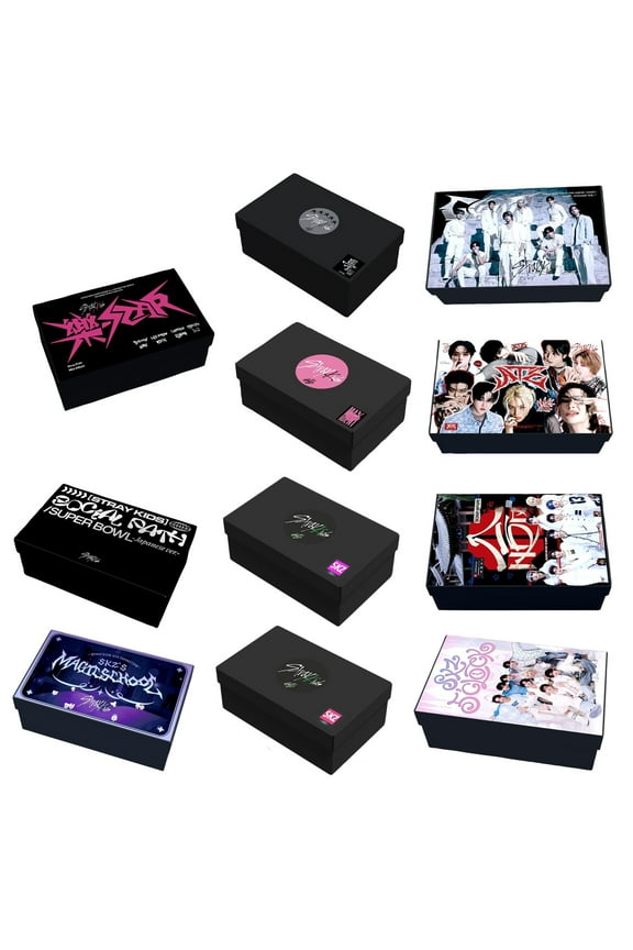 Stray Kids -SKZOO K-Pop Merchandise Gift Box Set with Photo Cards, Keychains, Lanyards, Decorative Tapes, Stickers, and Collectible Cards for Fans