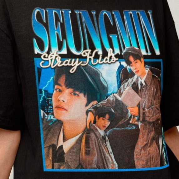 Stray Kids Seungmin Retro Classic T-shirt - Kpop Bootleg Shirt - Kpop Merch - Kpop Gift for her or him - Stray Kids Skz Tee