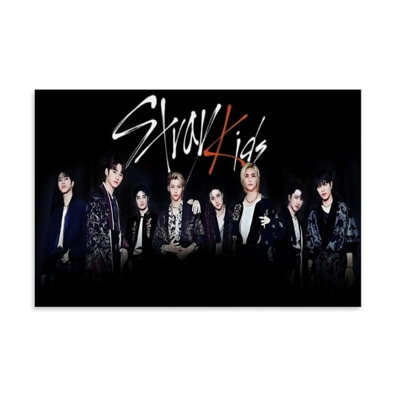 Stray Kids Skz Kpop Canvas Art Painting - Wall Poster for Bedroom & Gym--