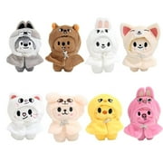 Stray Kids Skzoo Plush Toys Hat, Cartoon Anime Skz Soft Stuffed Dolls, Stuffed Cartoon Skzoo Plush Toy Gift Toys for Kids Fans - Leebit (No dolls)