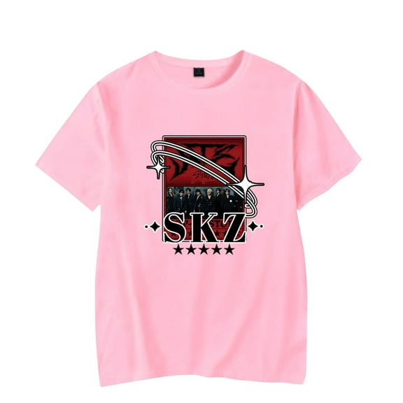 Stray Kids Top T-shirt Unisex Casual New Fashion Summer Short-Sleeved T-shirt