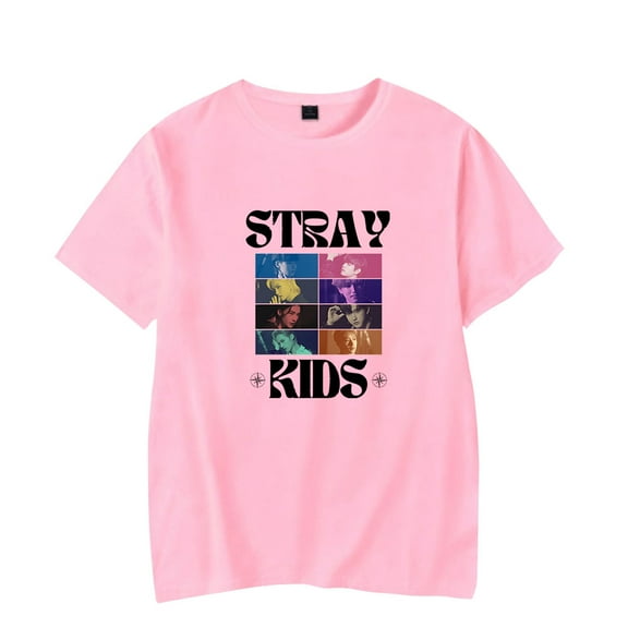 Stray Kids Top T-shirt Unisex Casual New Fashion Summer Short-Sleeved T-shirt