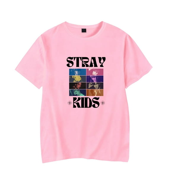 Stray Kids Top T-shirt Unisex Casual New Fashion Summer Short-Sleeved T-shirt