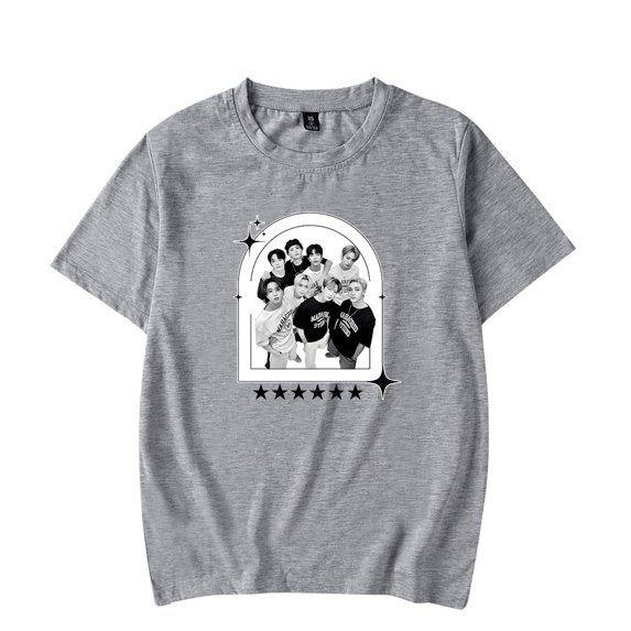 Stray Kids Top T-shirt Unisex Casual New Fashion Summer Short-Sleeved T-shirt