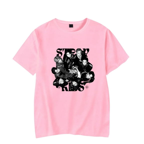 Stray Kids Top T-shirt Unisex Casual New Fashion Summer Short-Sleeved T-shirt