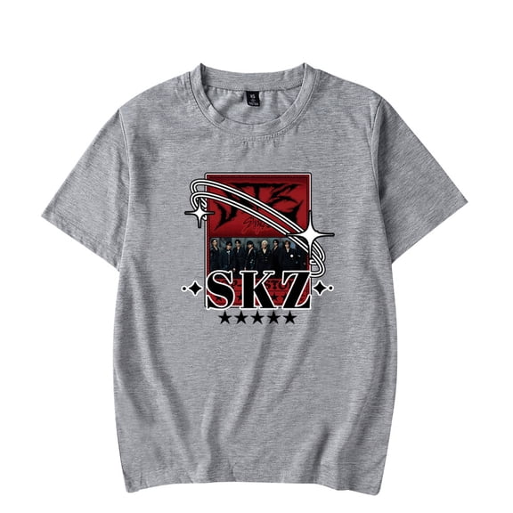 Stray Kids Top T-shirt Unisex Casual New Fashion Summer Short-Sleeved T-shirt