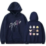 هوديس Stray Kids Tour Merch بشعار جديد Kpop Felix Hyunjin Fashion Cool هودي للرجال والنساء سويت شيرت بأكمام طويلة