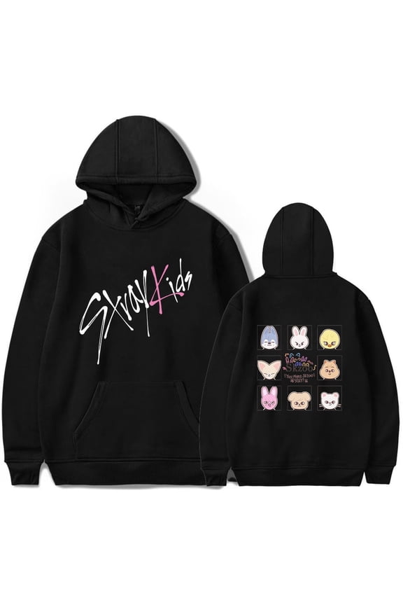 Stray Kids Tour Merch Hoodies New Logo Kpop Felix Hyunjin Fashion Cool Hoodie Men Women Sweatshirts Cosplay Long Sleeve