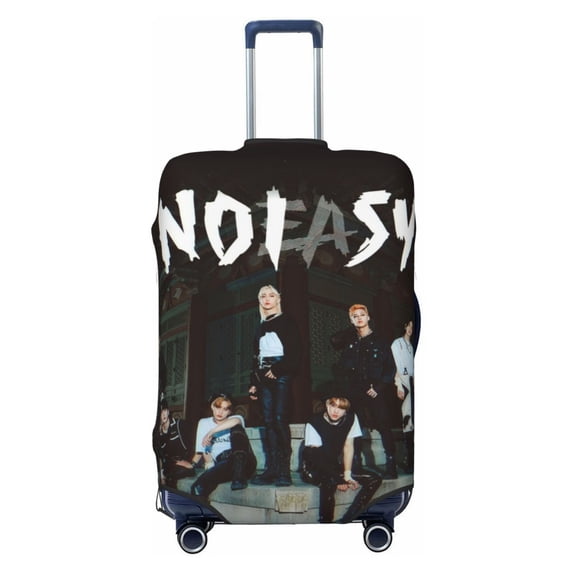 Stray Kids Travel Luggage Cover Suitcase Protector Washable Baggage Covers Anti-Scratch Suitcase Cover