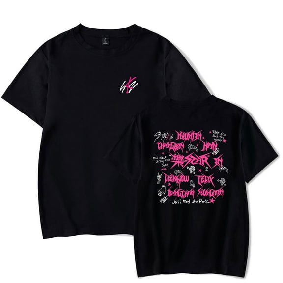 Stray Kids Tshirt Rock Star Album Merch Summer For Women/Men Kpop Short Sleeve T-Shirt Streetwear Top