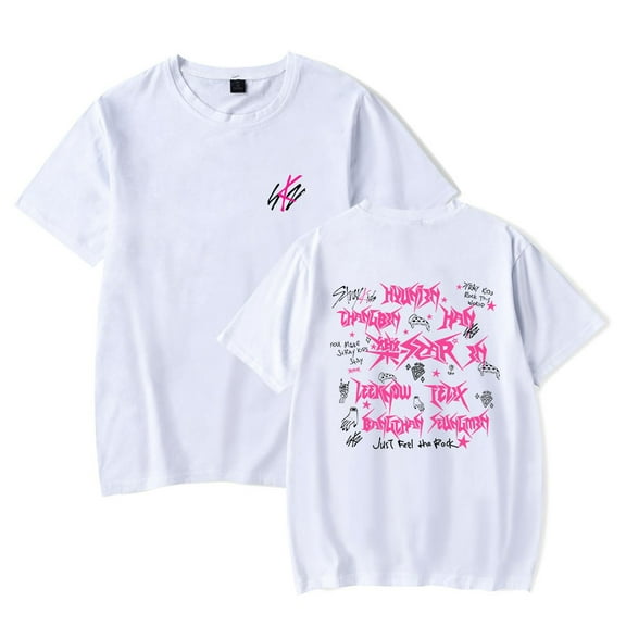 Stray Kids Tshirt Rock Star Album Merch Summer For Women/Men Kpop Short Sleeve T-Shirt Streetwear Top