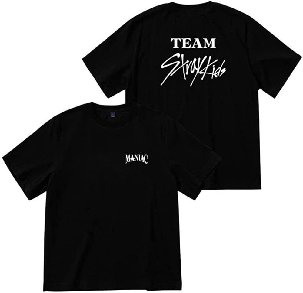 Maniac Tour Stray World 2023 Shirts 100% t t-Shirt Tour Kids Stay for Cotton
