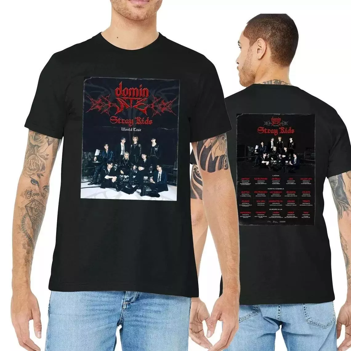 Stray Kids World Tour 2025 Tshirt , Dominate Skz Tshirt, Stray Kids