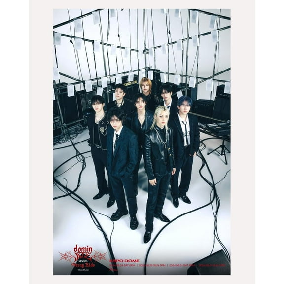 Stray Kids World Tour Dominate Seoul Cool Kpop Poster Bedroom Decor Sports Landscape Office Room Decor Gift