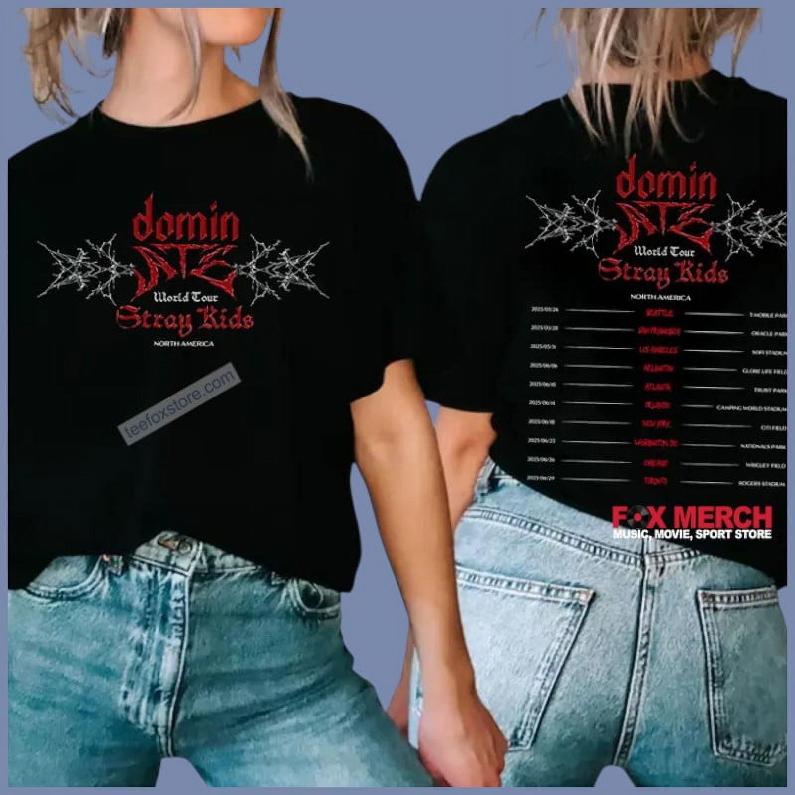 Stray Kids dominATE World Tour US 2025 Concert Unisex TShirt