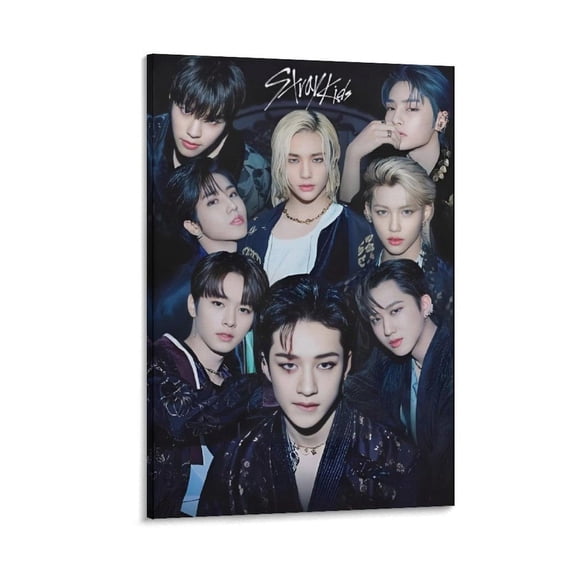Stray Kpop Print Korean Boy Band Wall Art Home Decor, Unframed Poster