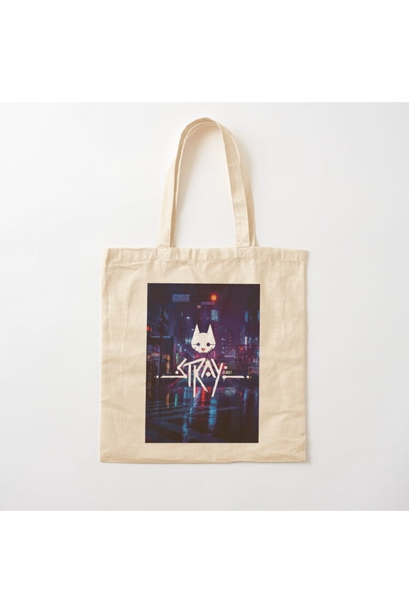 Stray Logo Essential Canvas Tote Bags, Reusable Shopping Bag