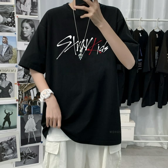 Stray T Shirt Fashion Letter Women Men Summer Tshirts Hip Hop Kids Oversized Unisex Short Sleeves Tee Shirt