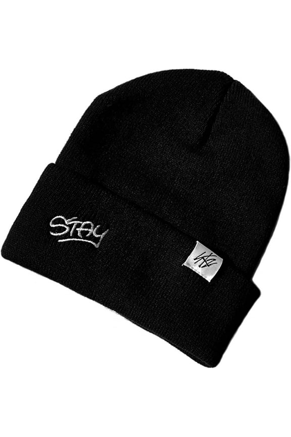 Stray kids Hat SKZ World Tour Embroidered Cotton Beanie - Stay Fandom Merch Black