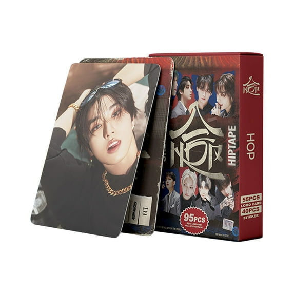 StrayKids ATE Album Giant Album Photocards Photo Cards Straykids Merch ,K-Pop Hip Hop Photocard Set, 95PCS Collectible Cards and Stickers, Premium Gift Box for Fans, 55 Lomo Cards & 40 Stickers