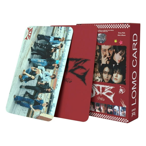 StrayKids ATE Album Giant Album Photocards Photo Cards Straykids Merch ,K-Pop Photo Card Set, 55PCS LOMO Cards, Collectible Fan Merchandise for Kpop Lovers, Durable and Vivid Double-Sided Printing