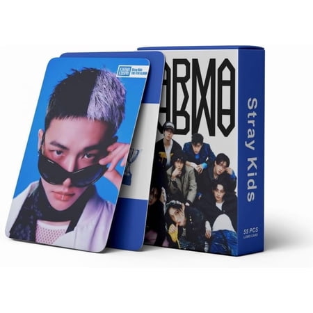 Straykids KARMA Album Laser Lomo Card Set - 55pcs Photocards for STAY