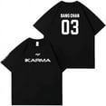 thumbnail image 1 of Straykids Karma Album Cotton T-Shirt - 2 Styles (Group Logo & Member Name Date) for Stay, 1 of 4