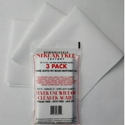 Streak Free Factory Microfiber Household Cleaning Cloths, White, 3 Count, 3 Pack