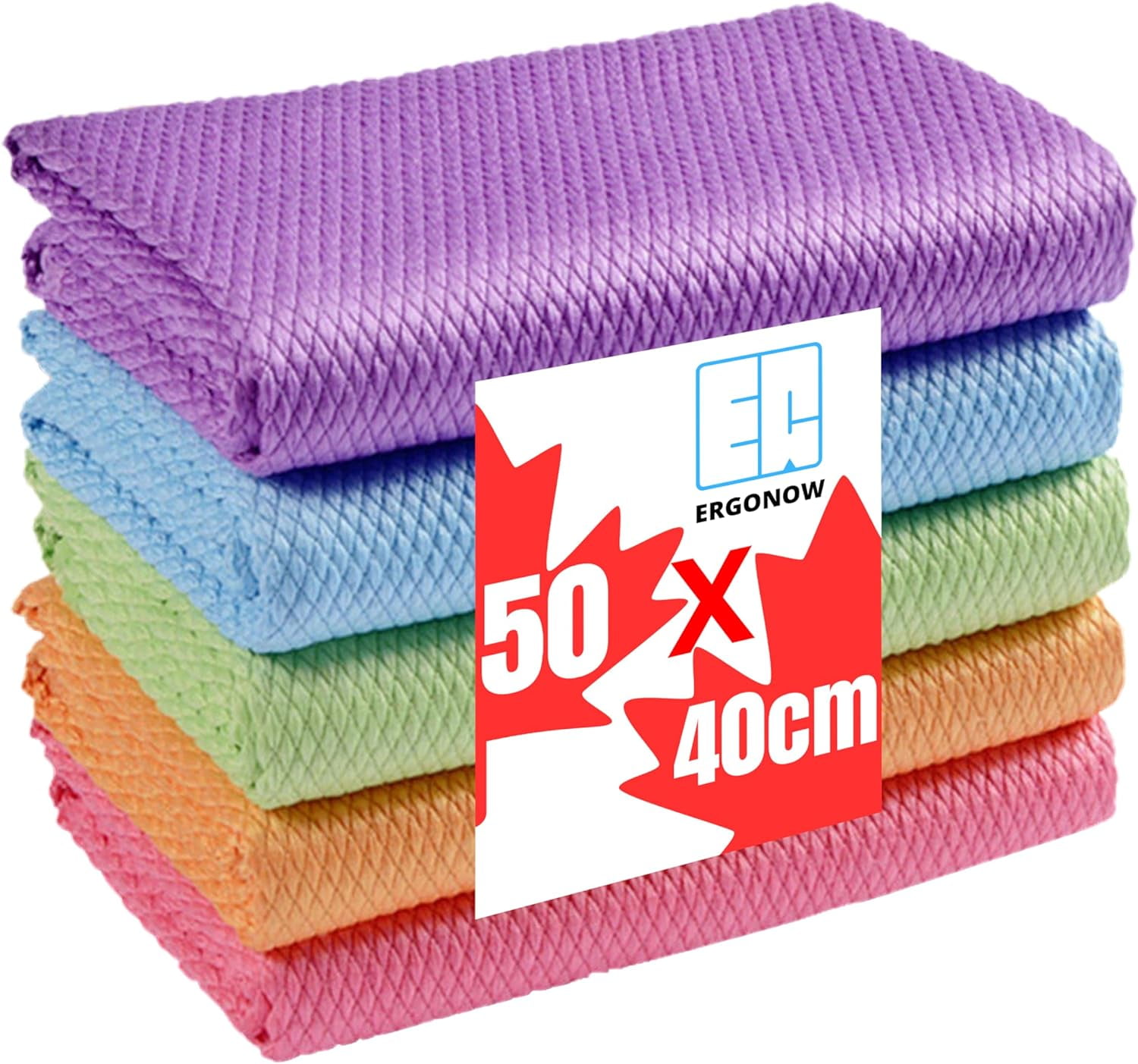 Streak Free Glass Cleaning Cloth Lint Free Nanoscale Microfiber Tower