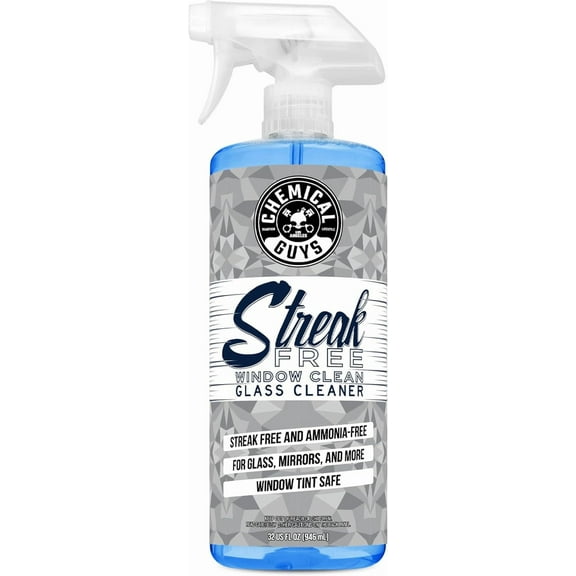 Streak Free Window Cleaner Ammonia-Free Glass Cleaner for Crystal Clear Clarity, Safe on Tint, Mirrors, Touchscreens, Windshields, and Chrome, 32 fl oz