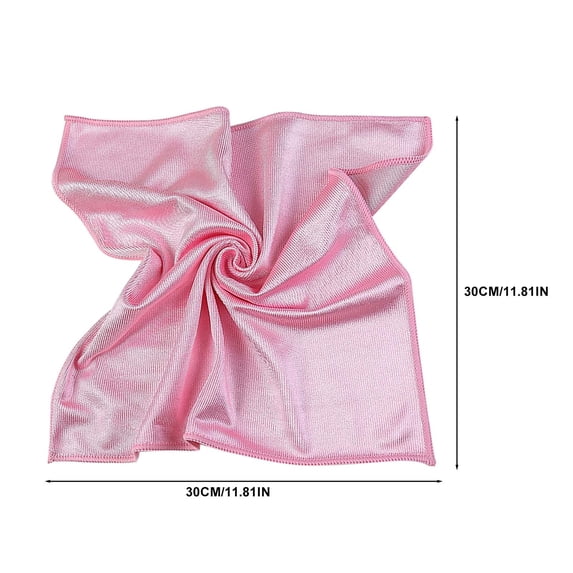 Streak-free cloth Dish cloth Kitchen towel Microfiber Glass Cleaning Cloths A Piece Of(30 X 30cm) Streak Lint Quickly Clean Windshields And Stainless