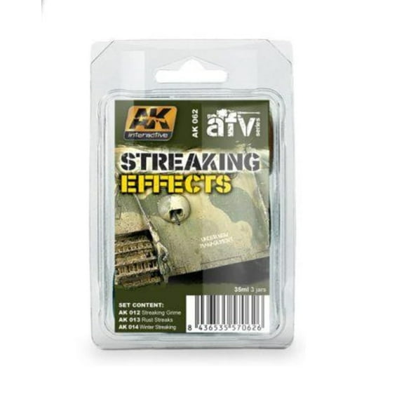 Streaking Effects Enamel Paint Set (12, 13, 14) AK Interactive